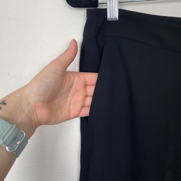 Lafayette 148 New York Woman's Sz 8 Black High Waisted Wide Leg Career Pants - Picture 3 of 8